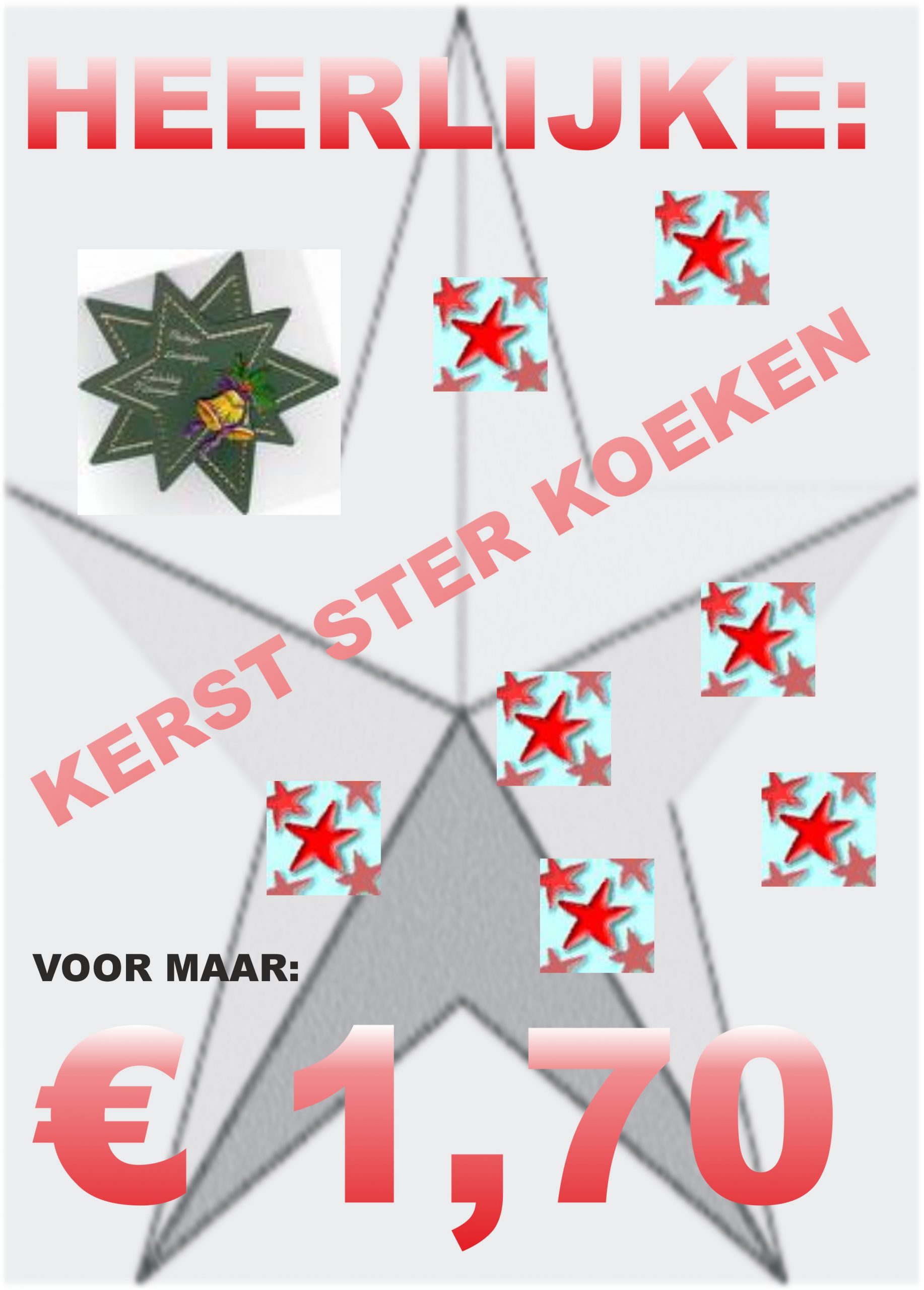 kerst ster koeken